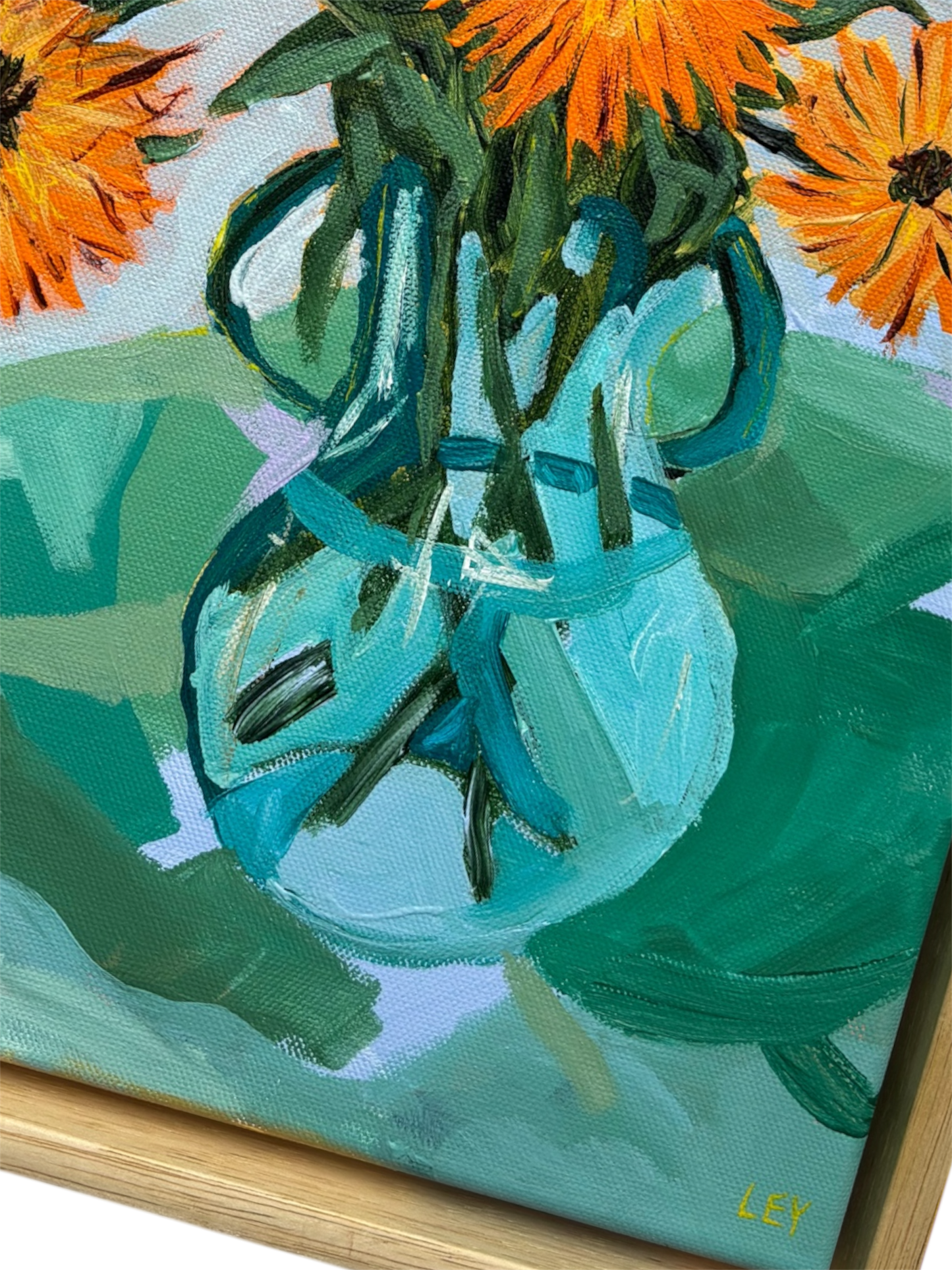 ‘MOLL’S CALENDULA' FRAMED ORIGINAL PAINTING