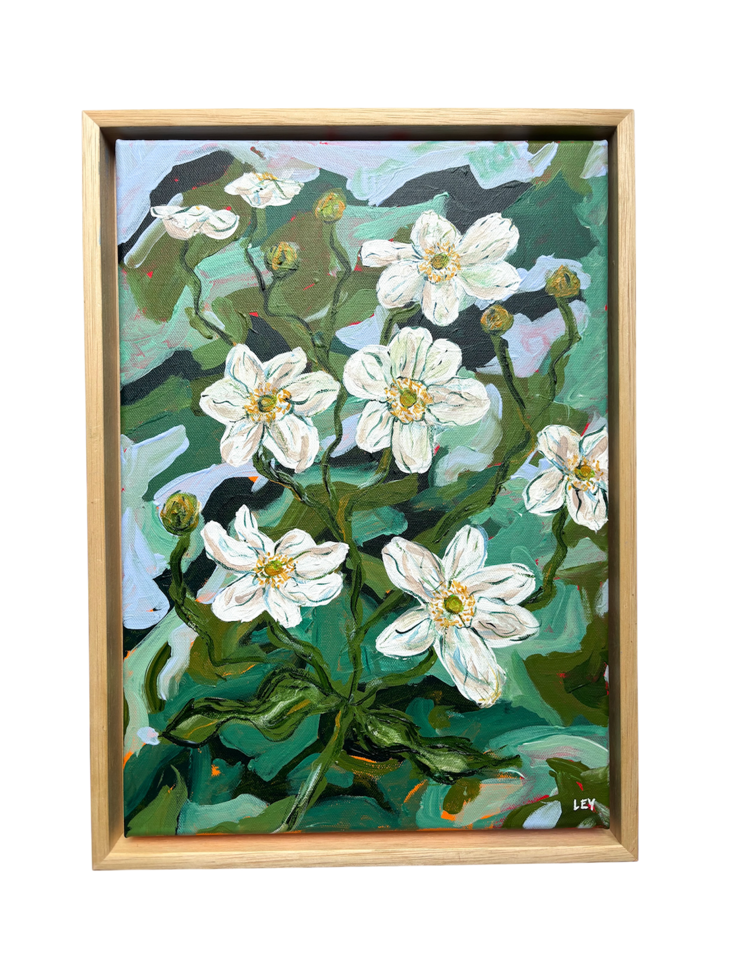 'IN THE GARDEN' FRAMED ORIGINAL PAINTING