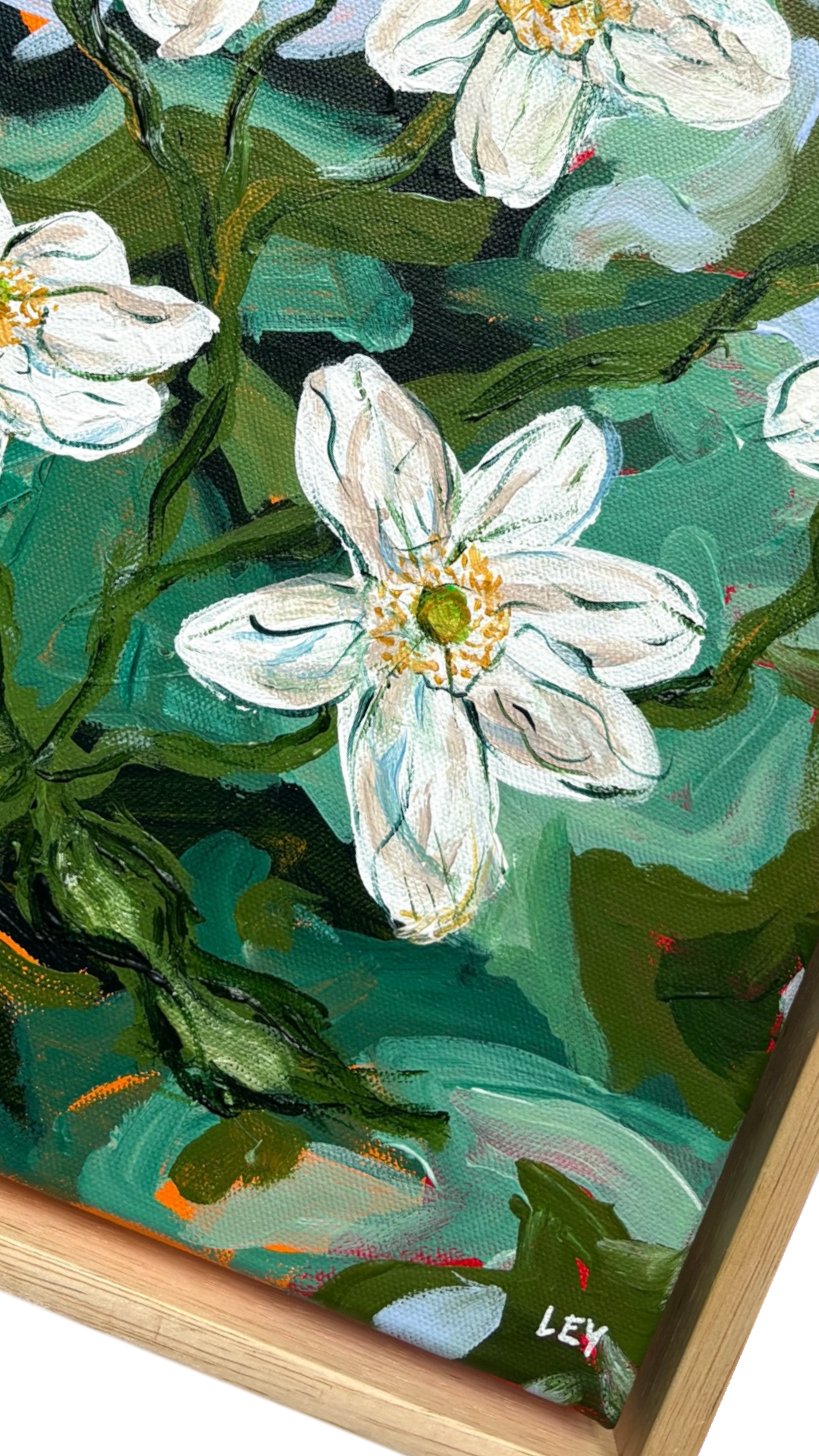 'IN THE GARDEN' FRAMED ORIGINAL PAINTING