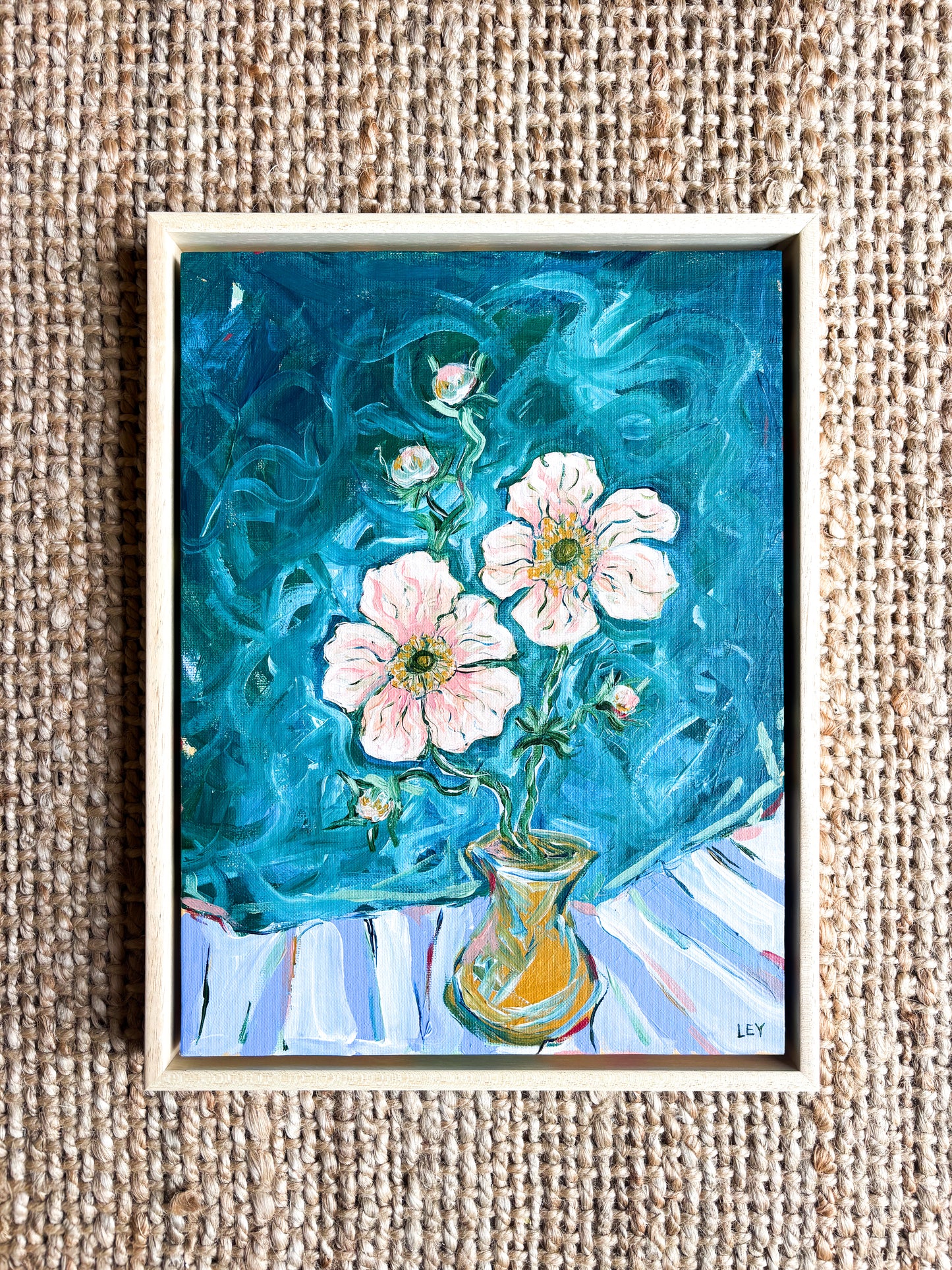 ‘ROMANTIC DINING #2' FRAMED ORIGINAL PAINTING
